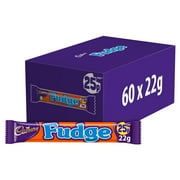 Cadbury Fudge Chocolate Bar 22g (pack of 60)