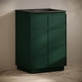 thumbnail image 3 of St. Tropez 24" Freestanding Bathroom Vanity in Green Oak with Black 3-Hole Widespread Sink Top, 3 of 6
