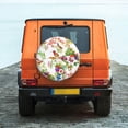 thumbnail image 4 of Haiem Spare Tire Cover , Wheel Cover with Birds And Flowers printed, Camper Spare Tire Cover Fit for Jeep Wrangler Rv SUV Truck Travel Trailer-14 inch, 4 of 9