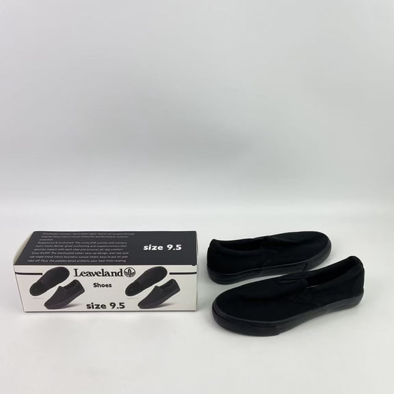 Leaveland Shoes,Men's Arch Support Casual Slip-on Shoes Loafers for Men Non Slip Comfortable Shoes,size 9.5