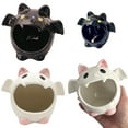 thumbnail image 6 of XIANXIAN Halloween Ceramic Bat Candlestick Holder Decor, Funny Halloween Bat Candlestick Decoration, Bat Shaped Candy Bowl, Ashtray, Novelty Ornament Design for Tabletop​​, 6 of 9