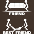 thumbnail image 3 of CafePress - Friend VS Best Friend T Shirt - Men's Classic Graphic Cotton T-Shirt, 3 of 4