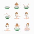 thumbnail image 4 of Kit de limpieza facial HUOGUO Cepillo de silicona de doble cara, 4 of 5