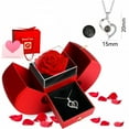 thumbnail image 1 of Sdmnsg-T Vraie Rose Préservée avec Cœur Je t'Aime Colliers pour Femmes - Fleurs Rouges Éternelles Cadeaux pour Elle Ensemble Cadeau Romantique pour Petite Amie Anniversaire de Mariage à la Saint-Valentin Fête des Mères Noël, 1 of 17