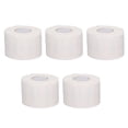 thumbnail image 1 of 5 rollos de papel de barbería desechable, elástico, impermeable, flexible, autoadhesivo, para cuello, para salón de belleza, color blanco, 1 of 14