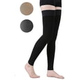 thumbnail image 1 of Bas de compression haut de cuisse sans pied, chaussettes de compression 20-30mmhgx-large20-30mmhg sans pied noir, 1 of 3