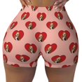 thumbnail image 2 of Balery Basset hound dog with paw Pantalones cortos de entrenamiento estampados para mujer, sin costuras, ajustados, para gimnasio, yoga, correr, deportes, ejercicio activo, fitness.-X-Large, 2 of 8