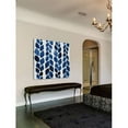 thumbnail image 4 of "Blue Petal Tracks" Painting Print on Wrapped Canvas, 4 of 7