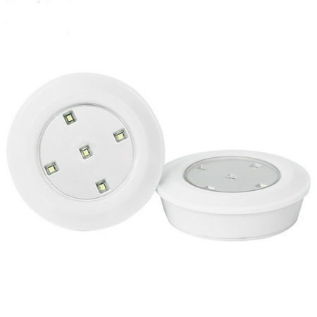 

2Pack LED Under Cabinet night Light Battery Operated Puck Lighting Closets Lights with Remote Control for Wardrobe kitchen(WarmWhite)