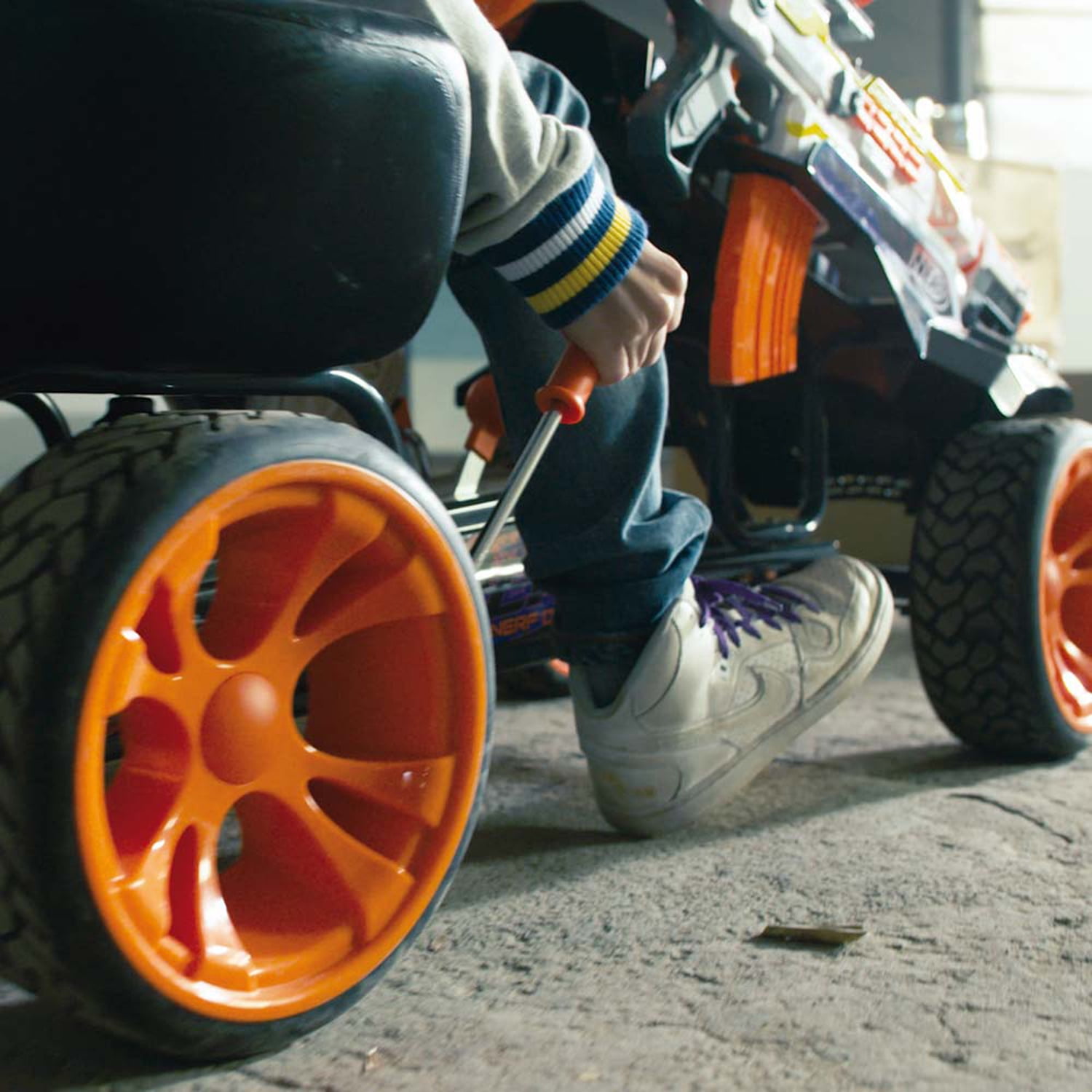 nerf ride on battle racer