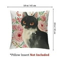 thumbnail image 4 of nygtbtfer and Watercolor Flower Farmhouse Pillow Cover Cotton Linen Decorative Square Throw Pillow Cover for Sofa Couch Decoration 22x22in, 4 of 7