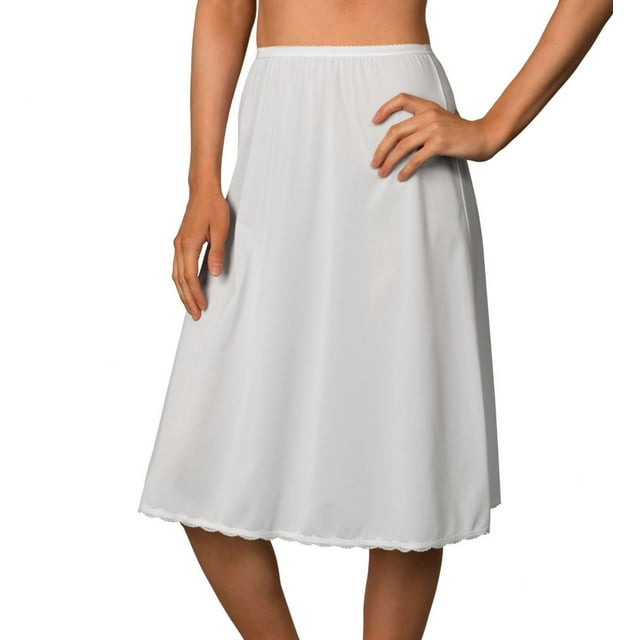 Combinaison Mi-Longue Évasée de Jour pour Femme Shadowline 4711625 25 Pouces (Blanc m)