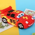 thumbnail image 2 of Disney Cartoon Pixar Cars 3 Diamond Building Blocks Lightning Mcqueen Cute Diy Model Connection Mini Bricks Car For Blocks Toy, 2 of 5