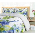 thumbnail image 4 of y Azul Juego de Funda Nórdica, Primavera Flor Acuarela Flourishing Vibrant Blooms, 4 of 6