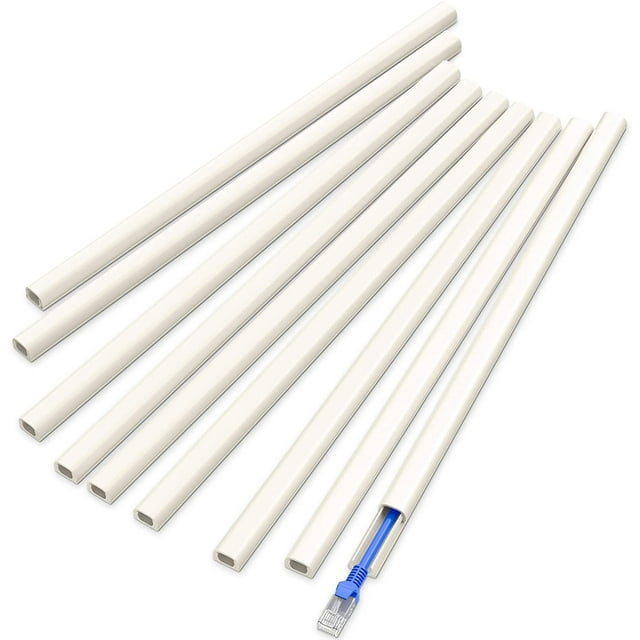 Cord Cover for Wall, Yecaye 128in OneCord Channel Cord Hider Wire