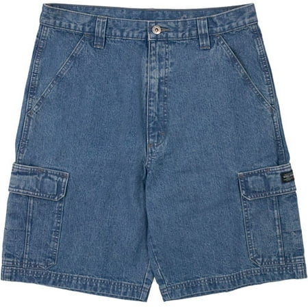 Wrangler - Men's Denim Cargo Shorts - Walmart.com