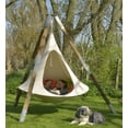 thumbnail image 5 of Vivere All Weather Polyester and Cotton Double Hammock Cacoon, Natural White, 5 of 7