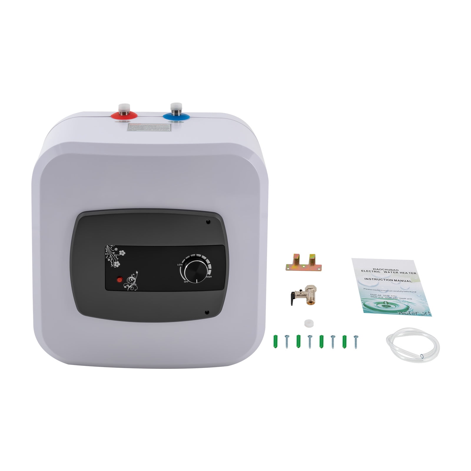 Aiqidi 4 Gal Mini Tank Water Heater, 110V 1500W Instant Electric Hot Water Heater IPX4 Under Sink Home Kitchen Bathroom Heating