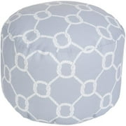 Surya Rug Rug Round Ash Gray Pouf - Ash Gray - 20 x 13 in.