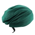 thumbnail image 3 of TISHITA Bonnet Sleep Caps Hair Cover Adjustable Buckle Strap Multi Scene Use Comfortable Dark Green, 3 of 8