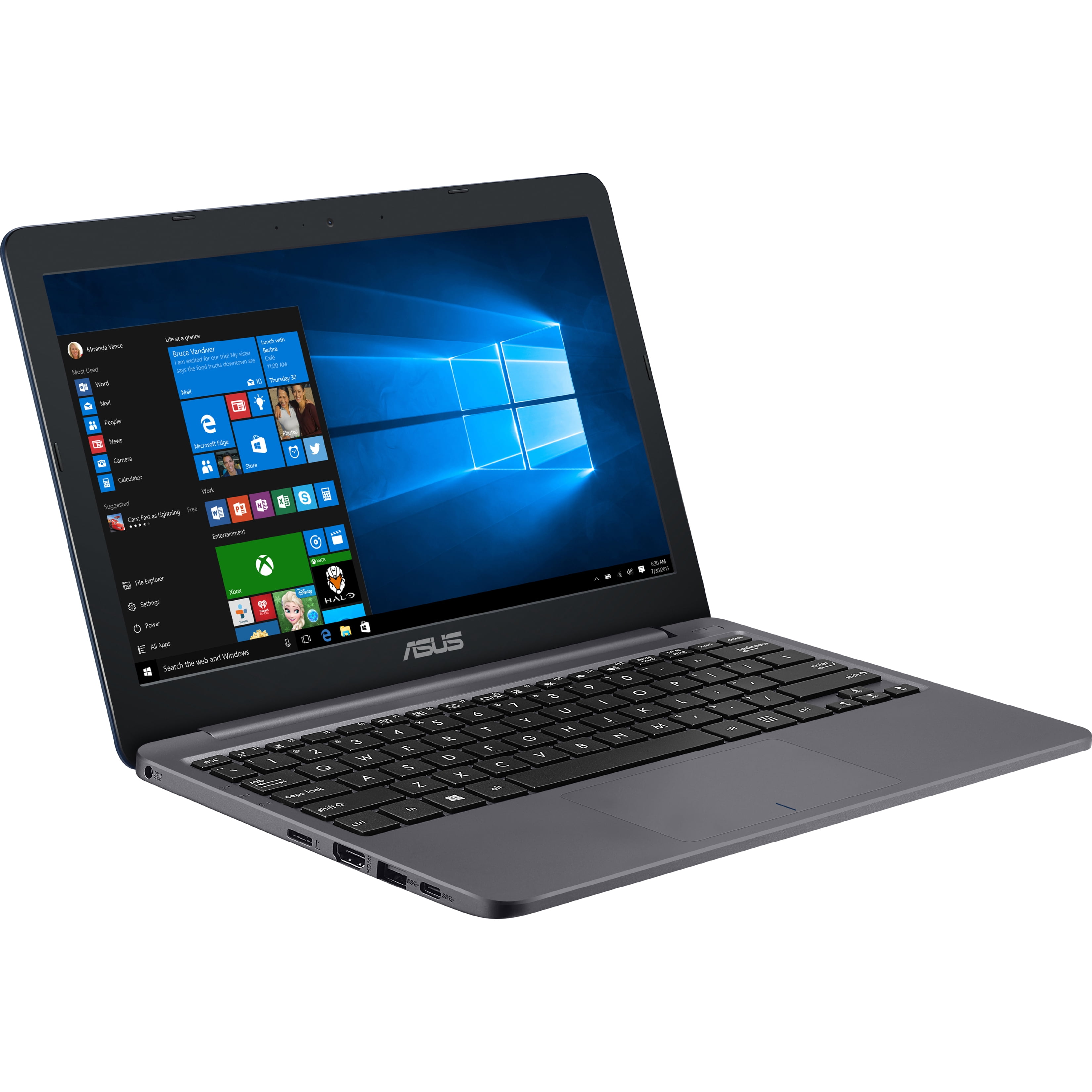 ASUS VivoBook E12 E203MA YS03 - Celeron N4000 / 1.1 GHz - Windows 10 in S mode - 4 GB RAM - 64 GB eMMC - 11.6" 1366 x 768 (HD) - UHD Graphics 600 - 802.11ac, Bluetooth - star gray