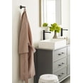 thumbnail image 3 of Amerock Davenport Matte Black Double Prong Robe Hook, 3 of 9