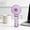 Purple, variant on Votnto Transparent Shell Handheld Mini Fan, USB Rechargeable 3-Speed Portable Personal Cooling Fan for Travel Outdoor Summer
