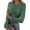 Green, variant on Womens Ribbed Tops Purple Pullover Trendy Slim Fit Floral Shirts for Ladies Long Sleeve