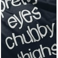 thumbnail image 4 of Pretty Eyes Chunky Thighs Adorable Youth T Shirt Tee Girls Infant Toddler Brisco Brands 18M, 4 of 5