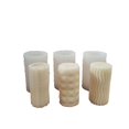 thumbnail image 4 of for Creative Cylindrical Candle Silicone Mold Diverse Styles Striped Candle Mold Minimalist Scented Candle Soap Making M C, 4 of 4