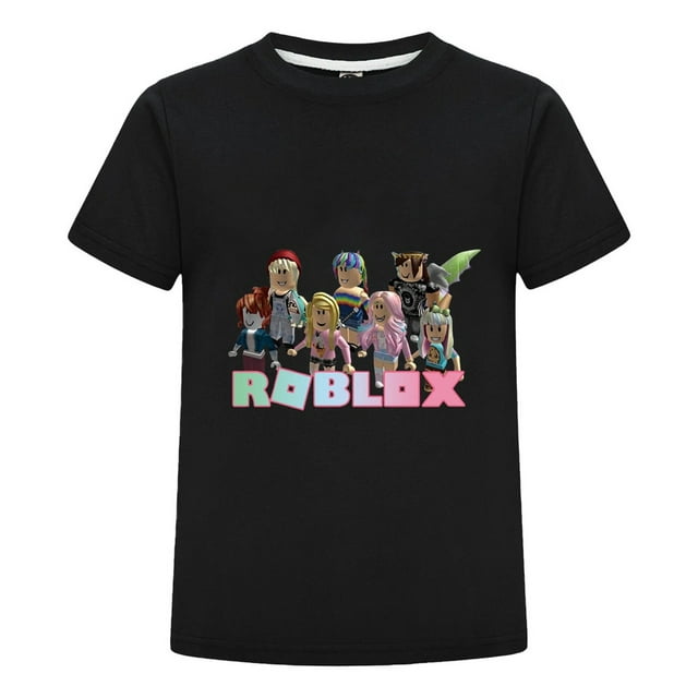 Camiseta Roblox Infantil Estampada, Playera para Niño Ninas Gamer con Diseño de Personajes, Ideal para Verano y Regalos