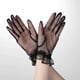 thumbnail image 1 of Mitones de protección solar de conducción con dedos completos de tul con volantes de encaje sexy Par de boda transparente de malla fina para mujer ShuxiuWang 9024735595304, 1 of 1