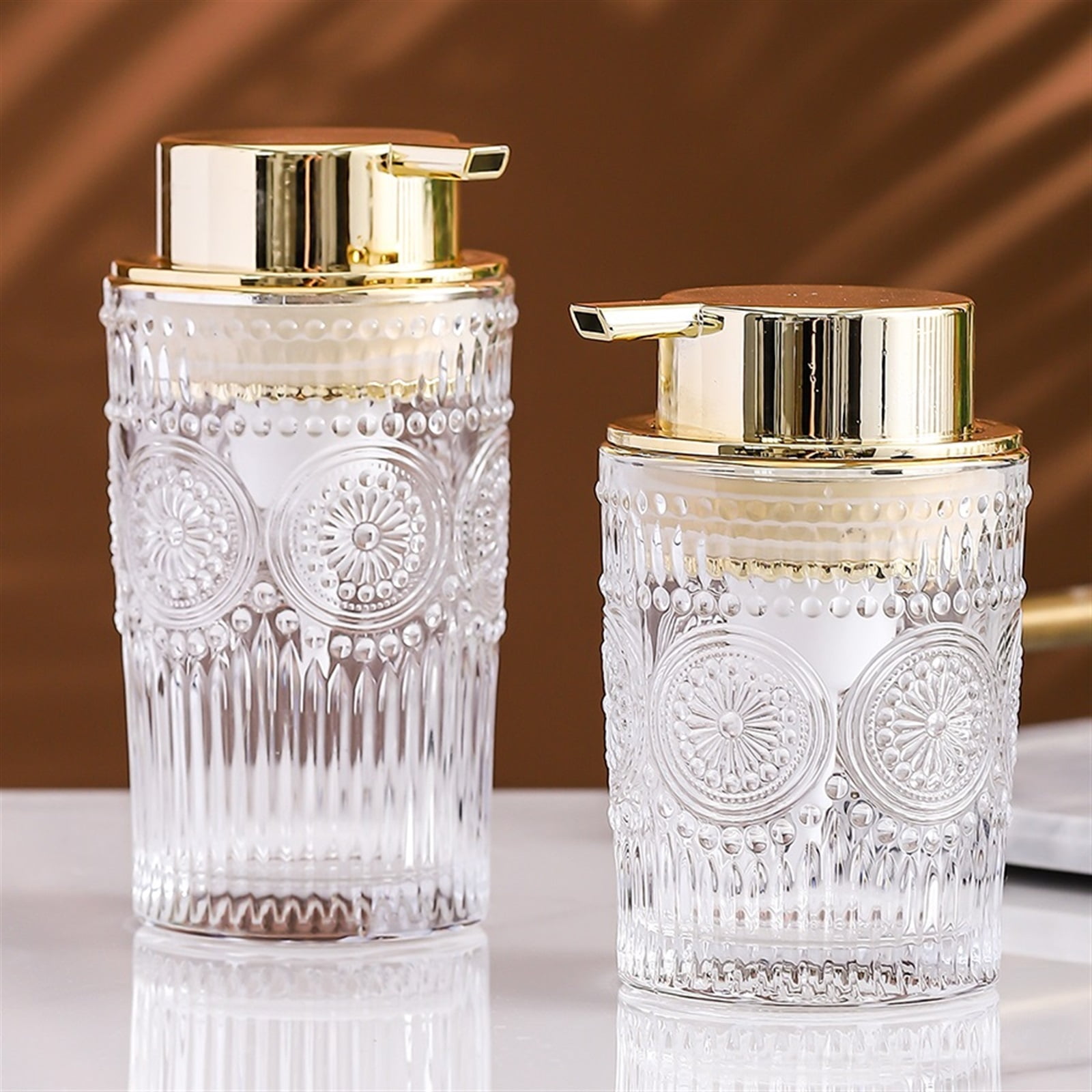Glass Soap Dispenser Multipurpose Soap Dispenser Easy to Clean Glass Soap Pump Dispenser Ideal for Bath and Bathroom