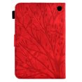 thumbnail image 6 of Embossed Tree PU Leather Flip Tablet Case for Amazon Kindle Fire 7 12th Generation 2022 Shockproof Protection Card Slots Holder Stand with Pen Slot & Auto Sleep/Wake Case Cover, Red, 6 of 9