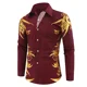 thumbnail image 1 of Camisa de hombre nueva impresión 3D solapa degradada camisa tipo cárdigan de un solo pecho casual vaion street ropa de hombre de alta calidad, 1 of 6