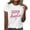 White, variant on St. Patricks Day Shirts for Women Fashion Saint Patrick Printed Round Neck Short Sleeves Casual T-Shirt Top Saint Patricks Day Shirt