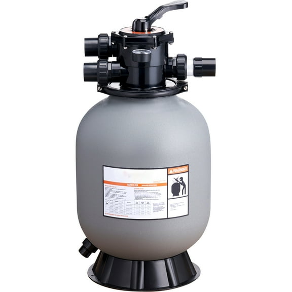 VEVOR Swimming Pool Sand Filter 35 GPM 16" Above Inground Sand Filter with 7-Way Valve