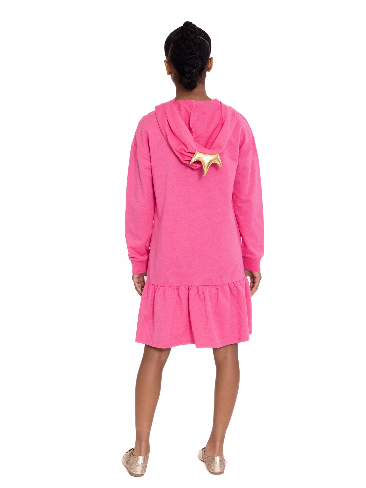Disney Princess Girls Hooded Long Sleeve Cosplay Dress, Sizes 4-12