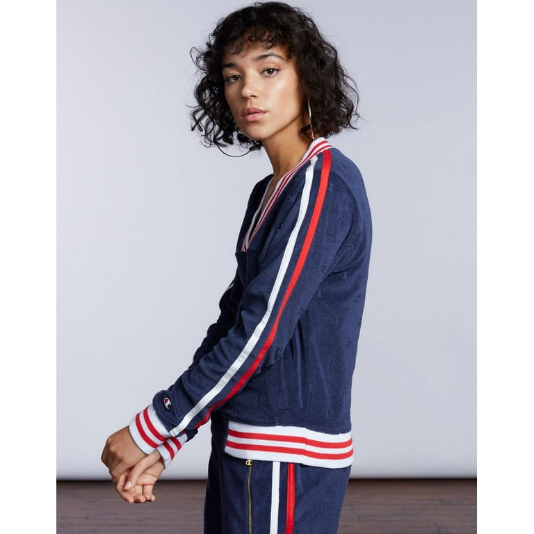 Champion terry warm up jacket sale