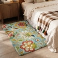 thumbnail image 4 of Lahome 2'x3' Collection Modern Floral Area Rug,2x3 Non-Slip Vintage Area Rug Accent Distressed Throw Rugs Floor Carpet for Living Room Bedrooms Decor, Paisley, 4 of 9