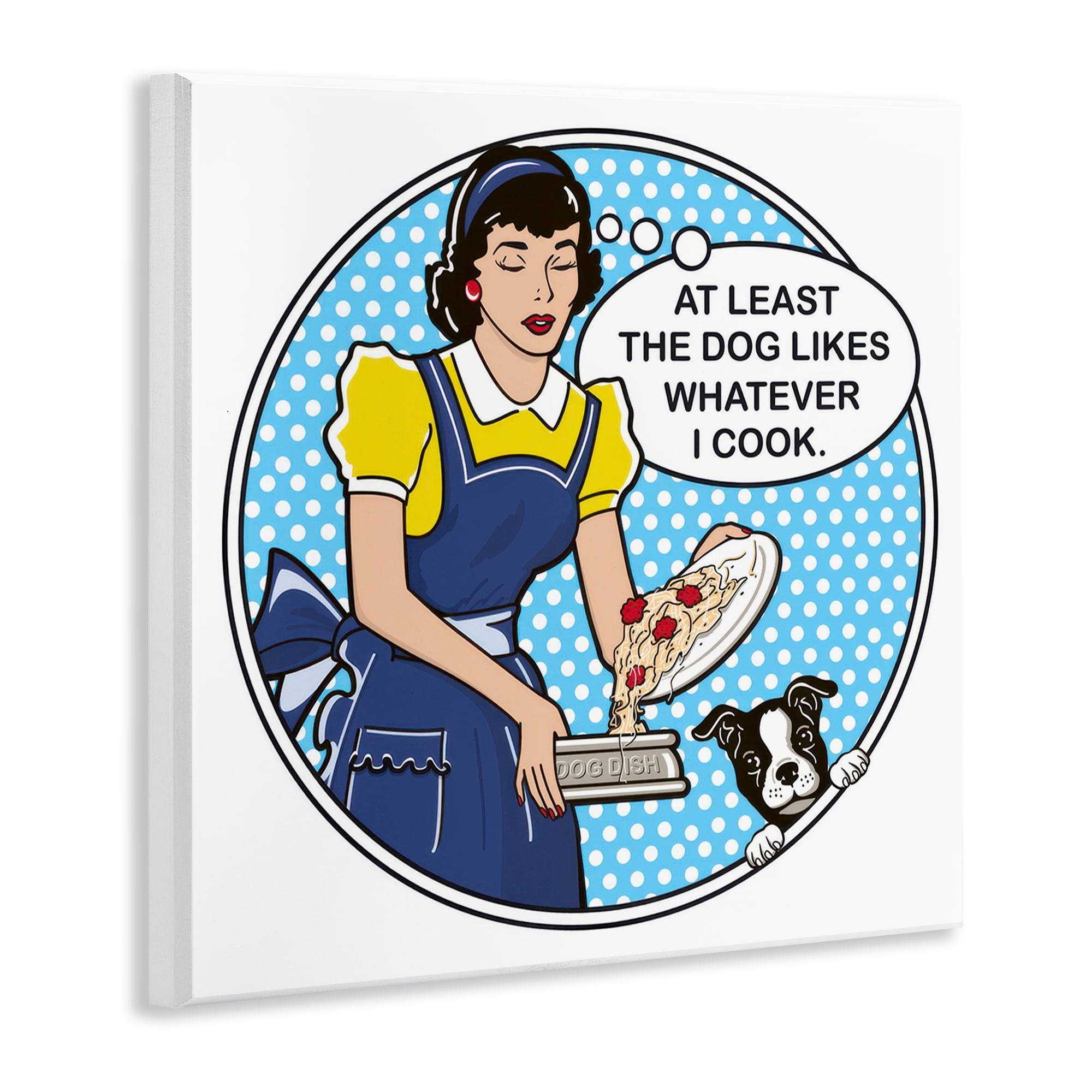 Stupell Industries Funny Vintage Dog Phrase Animals Painting Unframed Art Print Wall Art, 12 x 12