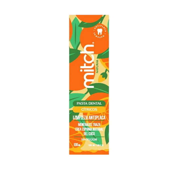 Pasta Dental Mitch Premium Cítricos 100ml Sin Flúor Vegan MITCH Original