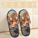 thumbnail image 2 of Fotbe Colorful Plant Tiger Pantuflas Peludas para Mujer con Estampado, Zapatillas de Peluche, Zapatos de Invierno para Casa, Uso Interior y Exterior-Large, 2 of 8