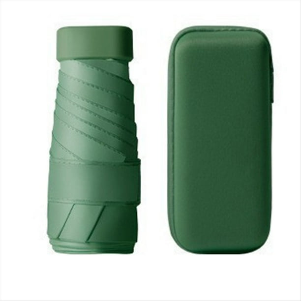 Seis Paraguas de Tarjeta Plegable Portátil de Bolsillo Cápsula Paraguas Anti-Ultravioleta para Lluvia y Brillo Paraguas de Protección Solar, A