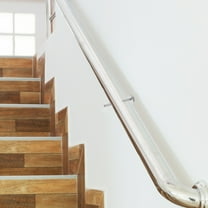 Amosfun Adjustable Stainless Steel Stair Railing Bracket Secure Wall Mount for Handrail Installation