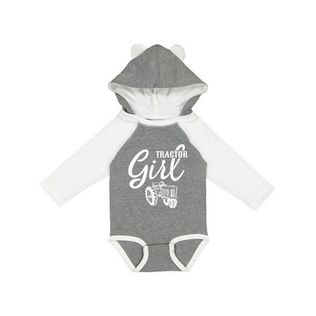 

Inktastic Tractor Girl Gift Baby Girl Long Sleeve Bodysuit