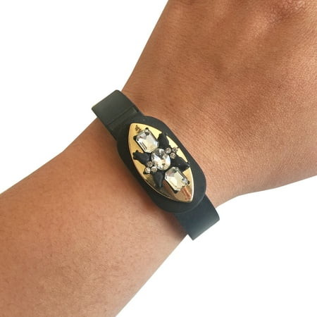 The PRINCESS Charm in Black and Gold-Garmin Vivofit
