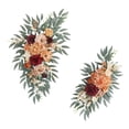 thumbnail image 2 of 2Pcs Artificial Rose Flower Swag Wedding Backdrop Wreath Decor Rose Wedding Arch style A, 2 of 8