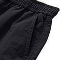 thumbnail image 5 of IYTR Men's Summer Dstring Shorts Quick Dry Lightweight Gym Sports Beach Shorts with Pockets Black L, 5 of 5