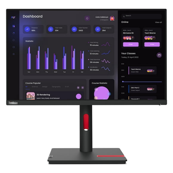 Lenovo ThinkVision 23.8 inch Monitor - T24i-30